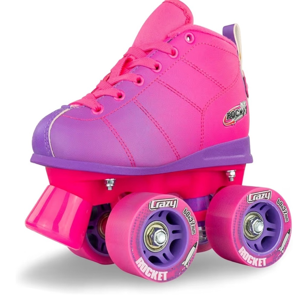 Pink and Purple Kids Roller Skates